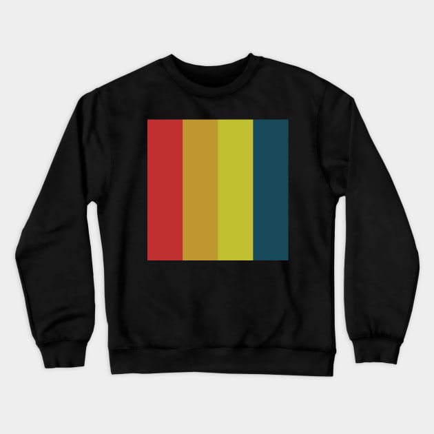 colorful stripe pattern Crewneck Sweatshirt by pauloneill-art